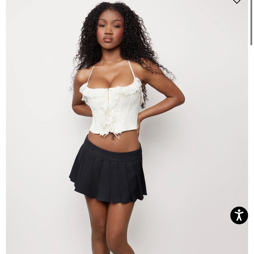 GUIZIO FAIRFIELD MINI SKIRT IN SOLID